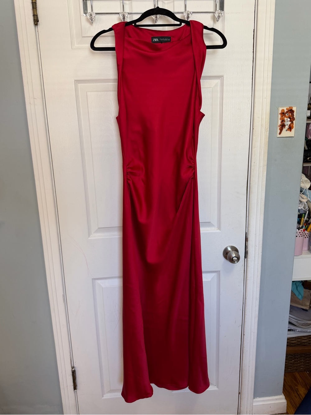Zara Satin Sleeveless Maxi Dress (brand new)